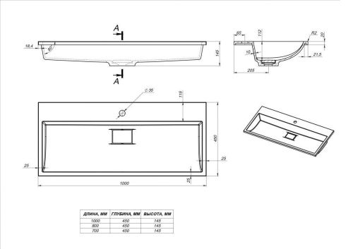 Раковина из искусственного камня Stella Polar Арта SP-00001475 100х50 встраиваемая цвет белый - фото 3