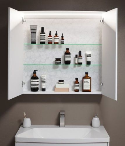 Зеркало-шкаф Aqwella Y NER0408 80х80 подвесной цвет белый - фото 3