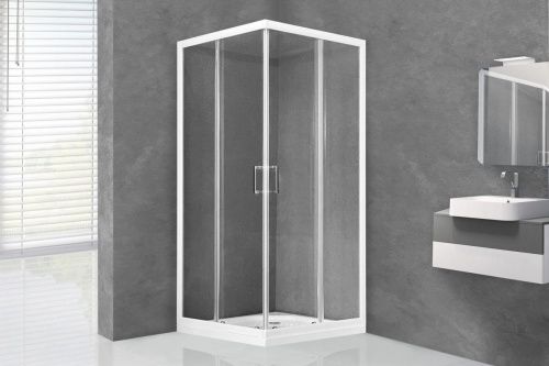 Душевой уголок Royal Bath HPD RB8095HPD-T 95х80 стекло прозрачное профиль белый без поддона