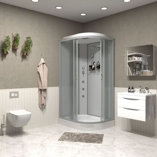 Душевая кабина Niagara Classic 33121423LG 120х80 асимметричная с крышей ориентация левая - фото 3