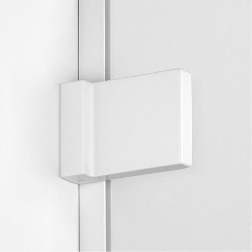 Душевая шторка на ванну New Trendy AVEXA White EXK-2981 140х150 стекло прозрачное профиль белый ориентация правая - фото 5