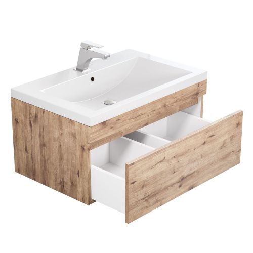 Тумба с раковиной Uperwood Eva 3930313471 70х50 цвет коричневый - фото 4