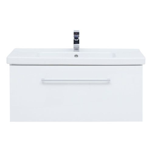 Тумба под раковину Dreja Big Inn 77.0205W 100х50 подвесная цвет белый - фото 3