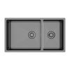 Кухонная мойка Paulmark ALLER 78/2S UNI PM527844-GM 45х40 цвет вороненая сталь поверхность брашированная