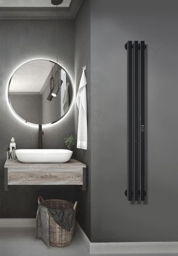 Полотенцесушитель электрический Indigo Style PRO LSPRE120-18BRRt 20х120 черный - фото 4