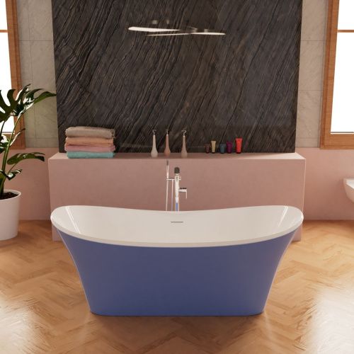 Ванна акриловая Frank 125122 170х75 отдельностоящая овальная с ножками - фото 5