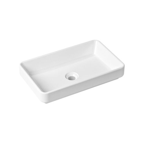 Раковина из сантехнического фарфора Lavinia Boho Bathroom Sink Slim 33311004 60х30 накладная цвет белый без отверстий под смеситель - фото 2