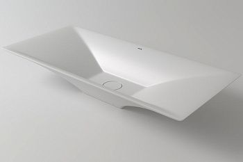 Раковина из искусственного камня Holbi SIRIUS 77 1.02.018.11.1 80х40 накладная цвет белый