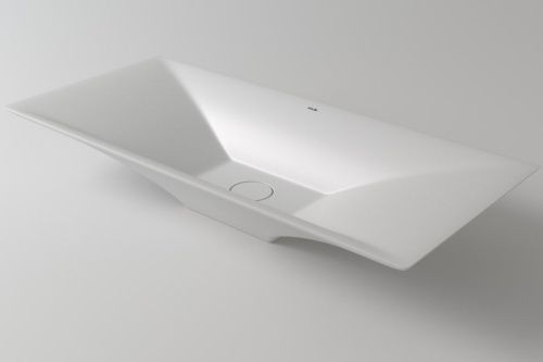 Раковина из искусственного камня Holbi SIRIUS 77 1.02.018.11.1 80х40 накладная цвет белый