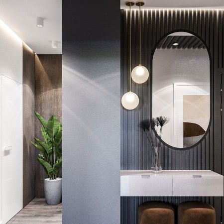 Зеркало Maretti Project Black PB50100V71 50х100 подвесное