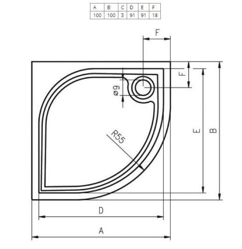 Ванна акриловая Riho Still B102008005 170х110 пристенная асимметричная - фото 2