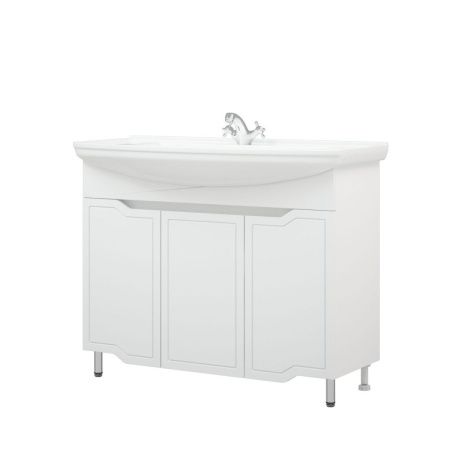 Тумба под раковину Corozo Мирра SD-00001544 100х30 напольная цвет белый