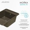 Кухонная мойка Aquaton Беллис 1A725032BS280 80х50 цвет коричневый поверхность матовая