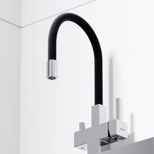 Смеситель для кухни Sancos Arno SC4005CH на мойку черный/хром - фото 5