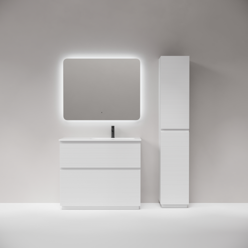 Тумба под раковину Sancos FOLK Floor FL100FRW 100х40 напольная цвет белый - фото 3