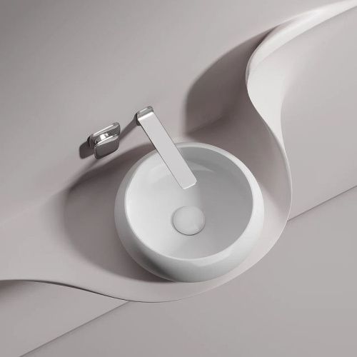 Раковина из сантехнического фарфора Ceramica Nova ELEMENT CN6050MW 40х40 накладная цвет белый без отверстий под смеситель - фото 4