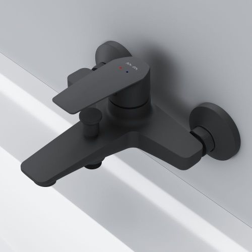 Смеситель для ванны и душа Am.Pm Gem F90A10022 настенный черный - фото 4