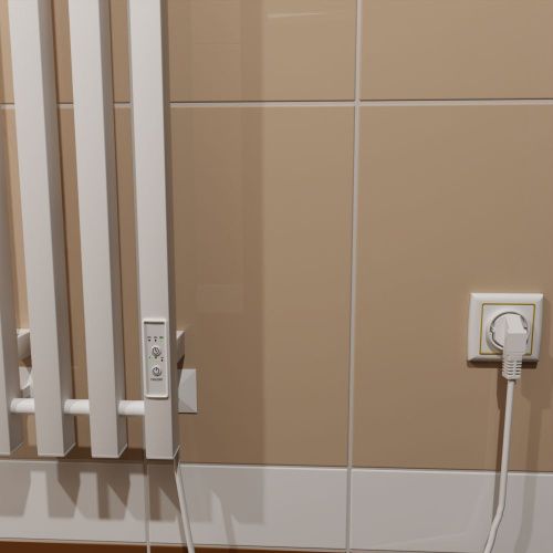 Полотенцесушитель электрический Altasan АргоПроф АргоПроф12021БМ 20х120 белый - фото 4