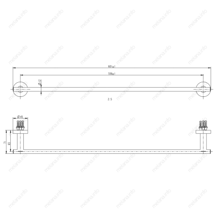 Полотенцедержатель Melana 861001