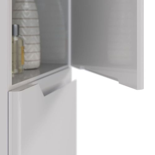 Шкаф-пенал LeMark Miano LM06M35P 40х170 напольный цвет белый - фото 4