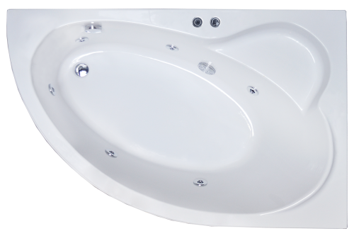 Ванна акриловая Royal Bath ALPINE RB819102ST-R 170х100 пристенная асимметричная с каркасом