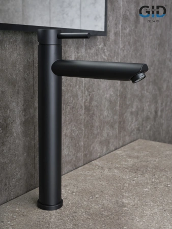 Смеситель для раковины Gid Cascada SS080BMD на столешницу черный