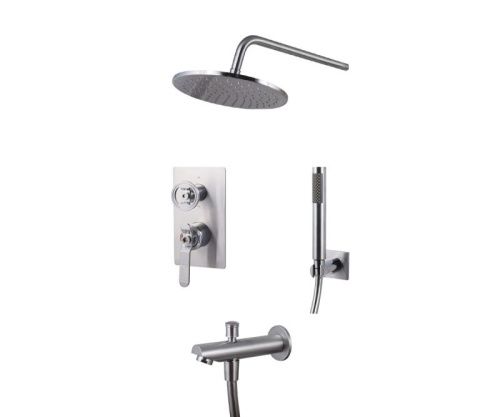 Душевая система Bronze de Luxe 6630CC встраиваемая в стену цвет хром - фото 2