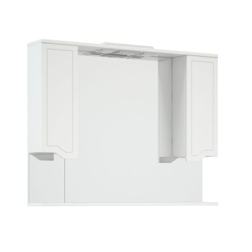 Зеркало-шкаф Corozo Мирра SD-00001545 110х80 подвесной цвет белый - фото 5