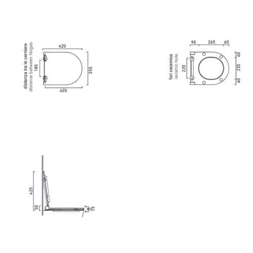 Крышка сиденье для унитаза Catalano Zero 151200001 - фото 2