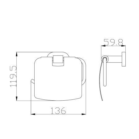 Бумагодержатель RavSlezak Yukon YUA0400