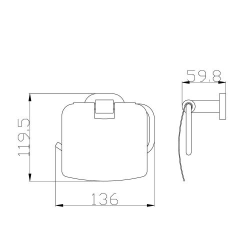 Бумагодержатель RavSlezak Yukon YUA0400 - фото 2