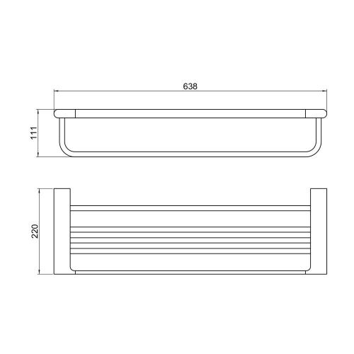 Полка Timo Luiro 18458/18 - фото 2