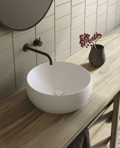 Раковина из сантехнического фарфора Galassia Dream 7333 50х50 накладная цвет белый - фото 5