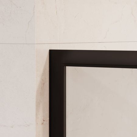 Душевая перегородка RGW Walk In 32101111-84 110х200 стекло с рисунком профиль черный