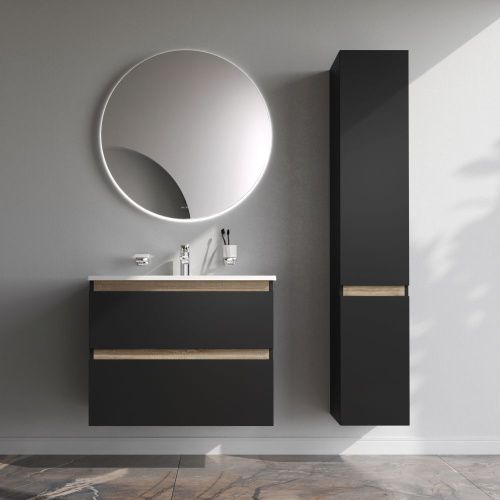 Тумба под раковину Am.Pm X-Joy M85AFHX0802BM 80х40 подвесная цвет черный - фото 5