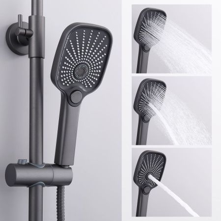 Душевая стойка Splenka S40.24.07 настенная цвет серый