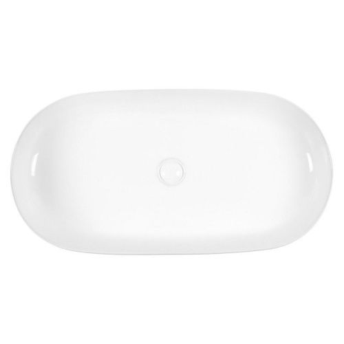 Раковина из сантехнического фарфора Bond Oval S51-800 80х40 накладная цвет белый без отверстий под смеситель - фото 3