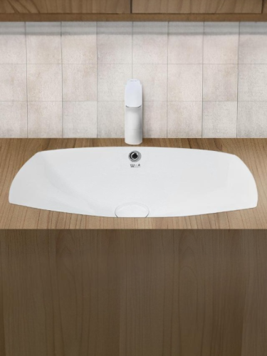 Раковина из сантехнического фаянса WeltWasser WW SK 10000004601 40 см встраиваемая цвет белый 1 отверстие под смеситель - фото 2