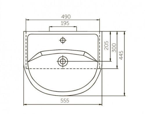 Тумба под раковину Corozo Орфей SD-00000360 50х30 напольная цвет белый - фото 5