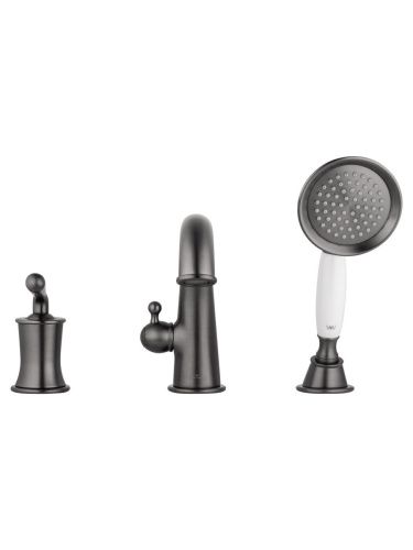 Смеситель Wonzon & Woghand Steam WW-88659008-BGM на борт ванны графит - фото 2