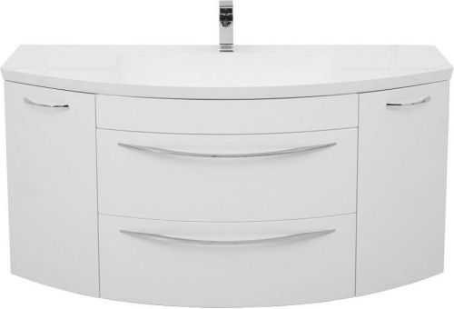 Тумба с раковиной De Aqua Лонг 00186446 140х50 подвесная цвет белый - фото 2