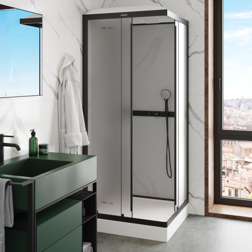 Душевая кабина Parly Frost FQ811B 80х80 квадратная с крышей ориентация универсальная - фото 2