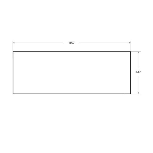 Вставка в дно металлического каркаса под раковину Cezares CADRO CADRO-120-MENS-NERO - фото 2