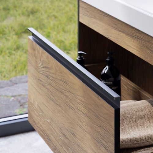 Тумба под раковину Aqwella Y URB0106DB 60х40 подвесная цвет коричневый - фото 3