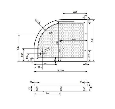 Экран для поддона Эстет Омега ФР-00004729