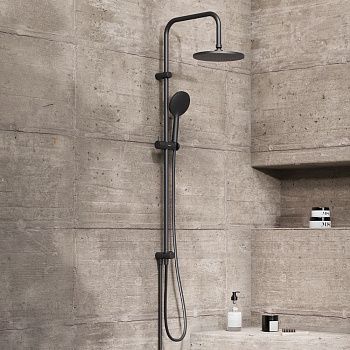 Душевая стойка Damixa Jupiter 977000300 настенная цвет черный