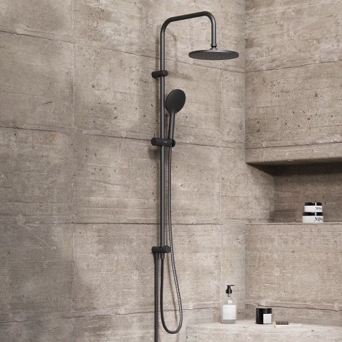 Душевая стойка Damixa Jupiter 977000300 настенная цвет черный