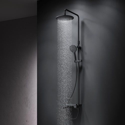 Душевая стойка Am.Pm Like F0780722 настенная цвет черный - фото 3