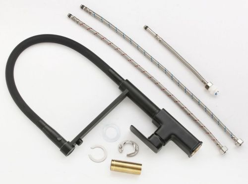 Смеситель для кухни Savol S-L1808H-01 на столешницу черный - фото 5