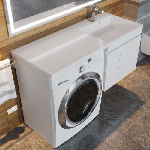 Тумба с раковиной Uperwood Magenta 52930205150 120х50 цвет белый - фото 4